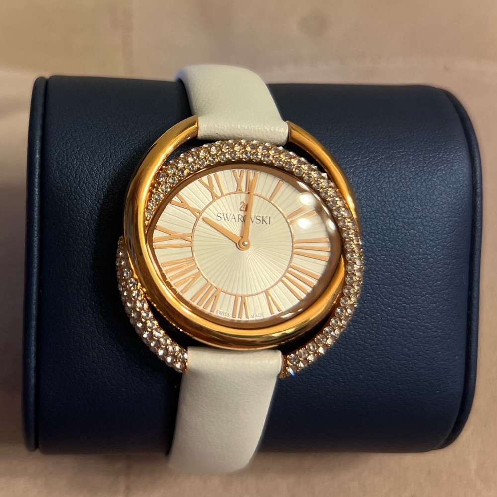 Swarovski Gold and Cream Women's Watch